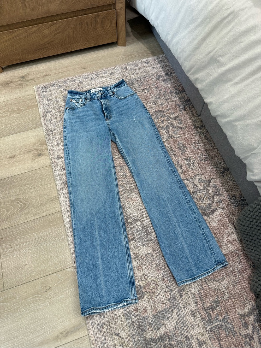 Abercrombie & Fitch High-Rise 90s Relaxed Blue Jeans Curve Love SZ 00s